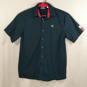 McDonald's Employee Button-up Shirt sz m